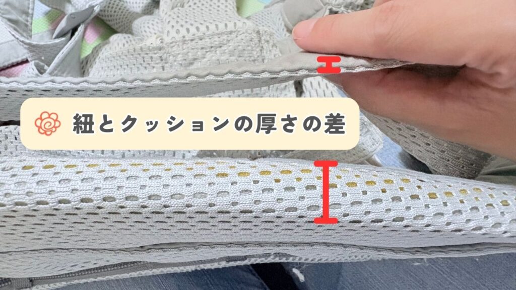 クッションの厚さの画像