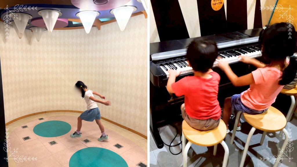 ピアノを弾く子どもの画像