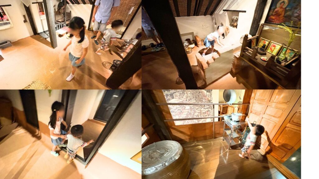 子どもの国際平和展示室内の家の中の様子