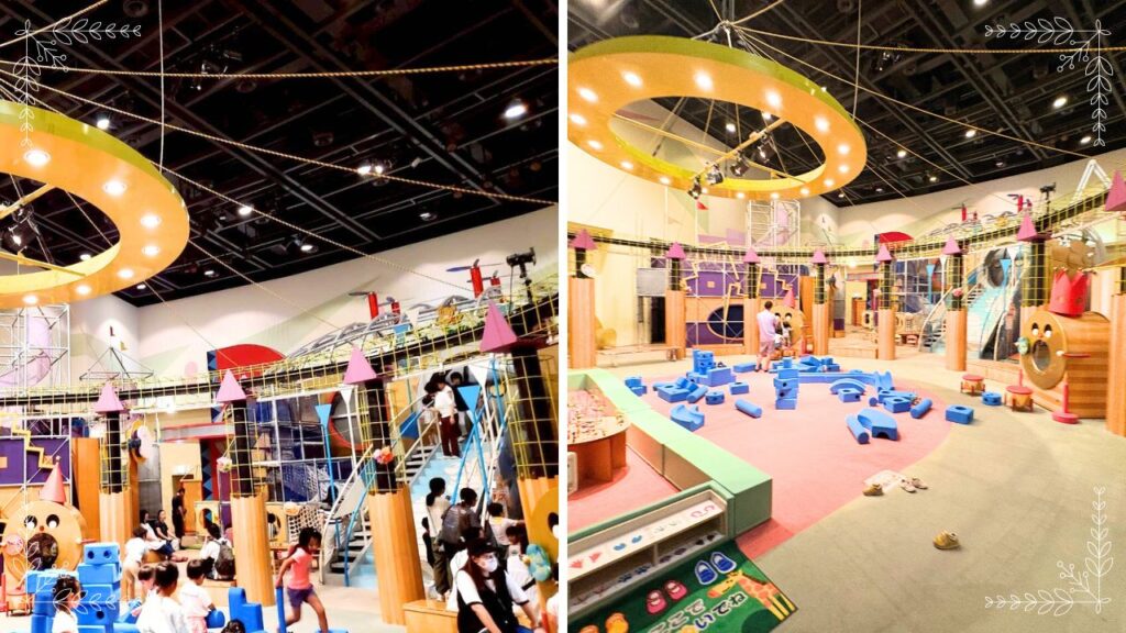 休日の混雑時と平日のあーすぷらざの比較画像