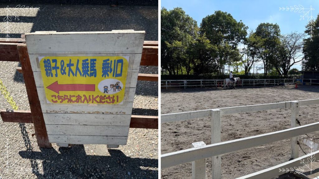 親子乗馬の雰囲気がわかる画像