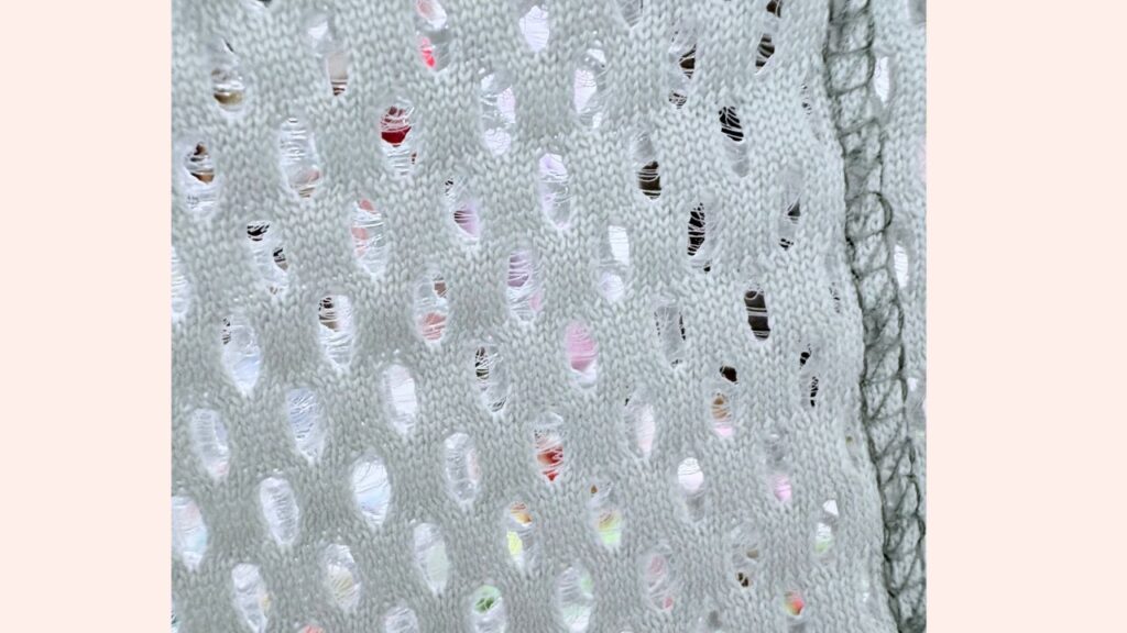 毛羽立ちができている画像